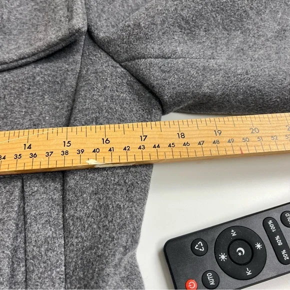 Babaton Howell Virgin Wool & Cashmere Double Breasted Coat - Heather Grey- Small - Picture 8 of 9